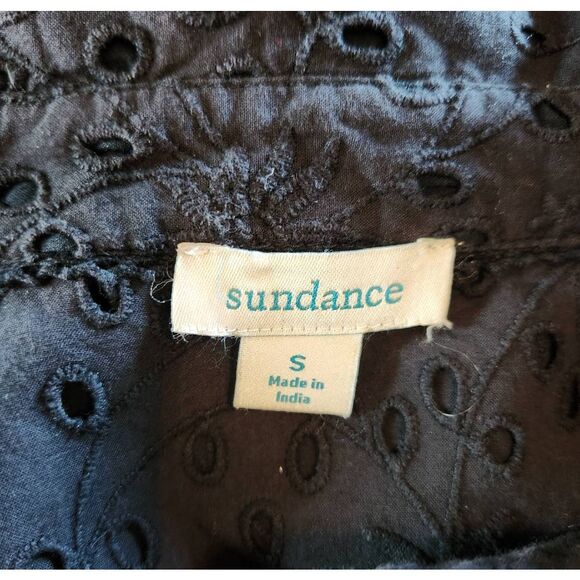 Sundance Celestine Eyelet Top with Blouson Sleeves Size Small - Picture 5 of 5